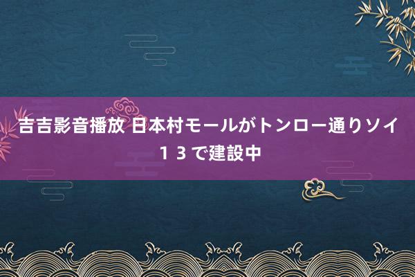 吉吉影音播放 日本村モールがトンロー通りソイ１３で建設中